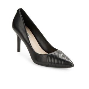 Karl Lagerfeld Classic Black 3in Leather Heels LIKE NEW size 10